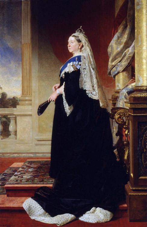 Heinrich von Angeli Queen Victoria (Empress of India) (mk25) oil painting image